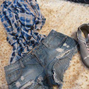 Highway Jeans Co Distressed Very Short Denim Shorts – Size 7